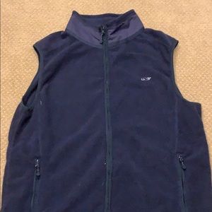 Vineyard Vines Men’s Navy Blue Fleece Vest